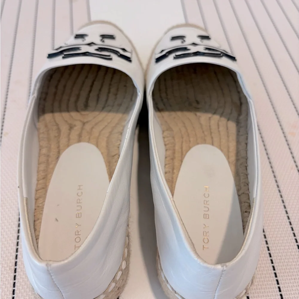 Tory Burch INES PLATFORM ESPADRILLE - Gardenia - Size 5